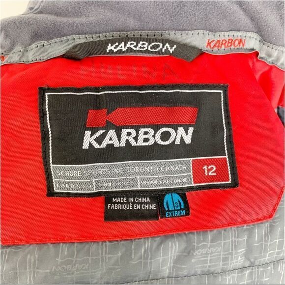 Karbon Mount Snow Ski Team Custom High Performance Ski Snowboard Jacket Sz 12 - Picture 5 of 12